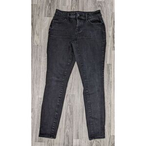 Maurices Womens Size Small Regular Mid‎ Rise Skinny Black Denim Jeans